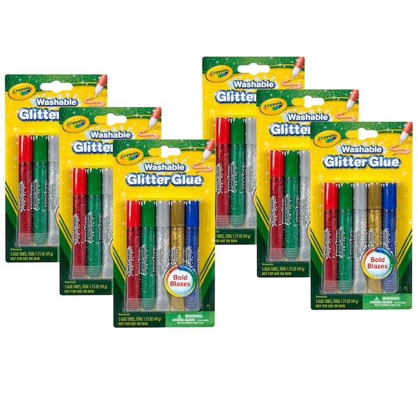 Washable Glitter Glue, Bold, PK30